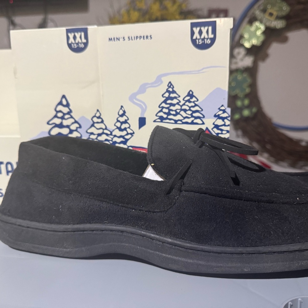 Black Men's Slippers